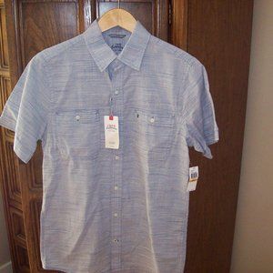 Men's Small IZOD SALTWATER Relaxed Classics  Dockside Chambray True Blue NWTS